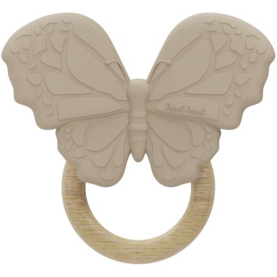 Label Label silikonska Glodalica Grickalica - Leptir Nougat