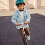 Banwood Maxi Romobil Trotinet - Green + Pletena korpica - Image 2