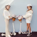 Banwood Maxi Romobil Trotinet - Pink + Pletena korpica - Image 2