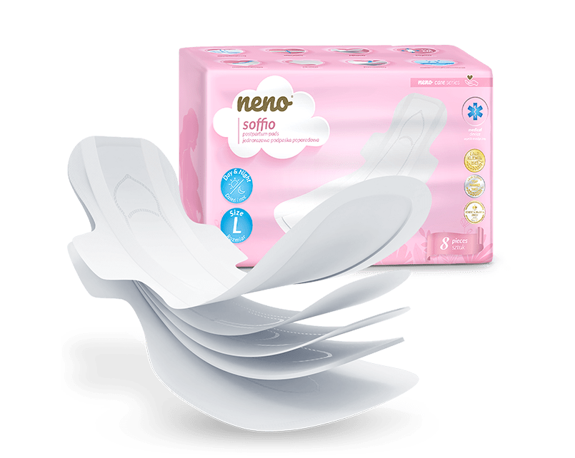 neno soffio premium ultra tanki postporođajni ulošci, 8 kom (s krilcima) Neno Soffio Premium ultra-tanki postporođajni ulošci, 8 kom (s krilcima) - Image 1