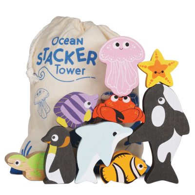 Le Toy Van Drvene životinjice za slaganje - Ocean