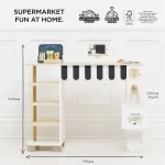 Le Toy Van Drveni supermarket pult s blagajnom i dodacima - Image 6