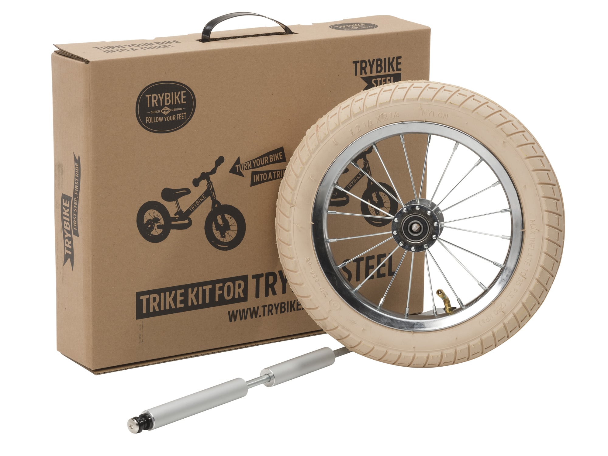 Trike kit vintage Trybike Bijeli točak set za Vintage Steel tricikl - Image 1