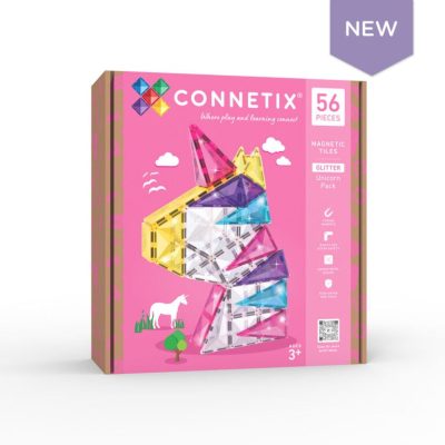 Connetix Tiles – Glitter Unicorn set (56 kom)