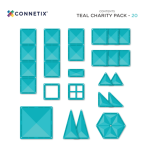 Connetix Tiles – Charity set Teal (20 kom) - Image 10