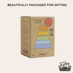 Le Toy Van Drveni toranj za slaganje s obručima – Duga - Image 8