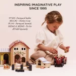 Le Toy Van Crveni drveni traktor sa prikolicom - Bertie - Image 5