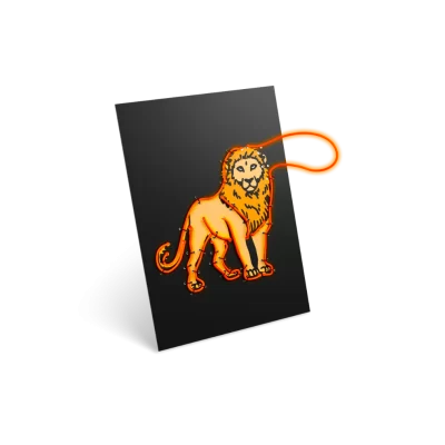 Kidywolf KIDYNEON Kreativni set za svjetleću zidnu dekoraciju - Animals