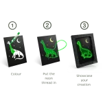 Kidywolf KIDYNEON Kreativni set za svjetleću zidnu dekoraciju - Dinosaur - Image 3