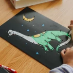 Kidywolf KIDYNEON Kreativni set za svjetleću zidnu dekoraciju - Dinosaur - Image 2