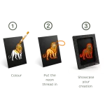 Kidywolf KIDYNEON Kreativni set za svjetleću zidnu dekoraciju - Animals - Image 3
