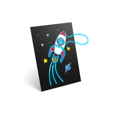 Kidywolf KIDYNEON veliki kreativni set za svjetleću zidnu dekoraciju - Pack