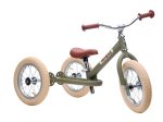 Trybike Tricikl i balans bicikl – Steel Vintage Green Matt