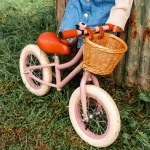 Banwood Balans Bicikl First Go Vintage - Dusty Pink + Pletena korpica - Image 2