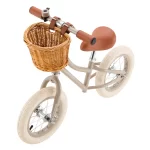 Banwood Balans Bicikl First Go Vintage - Beige + Pletena korpica - Image 10