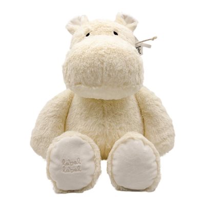 Label Label Plišana igračka – Hippo Harvey L (34cm) – Ivory