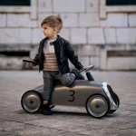 Baghera Ride-On Rider New Silver – retro autić za djecu - Image 2