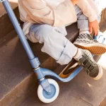 Banwood Maxi Romobil Trotinet - Blue + Pletena korpica - Image 2