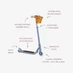 Banwood Maxi Romobil Trotinet - Blue + Pletena korpica - Image 3