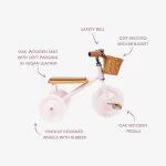 Banwood Tricikl Vintage - Pink - Image 3