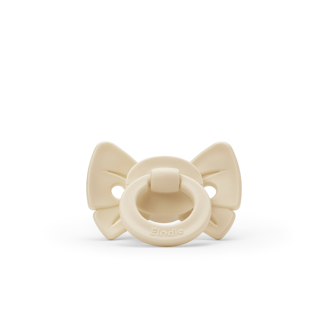 Stacked from 9 images. Method=C (S=4) Elodie Cucle silikon – Binky Bow Oat White (3m+) - Image 1