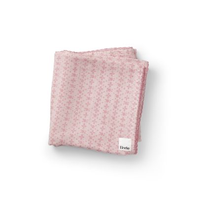 Elodie Mekana bambus muslin dekica 80×80 – Embroidery Anglaise Pink