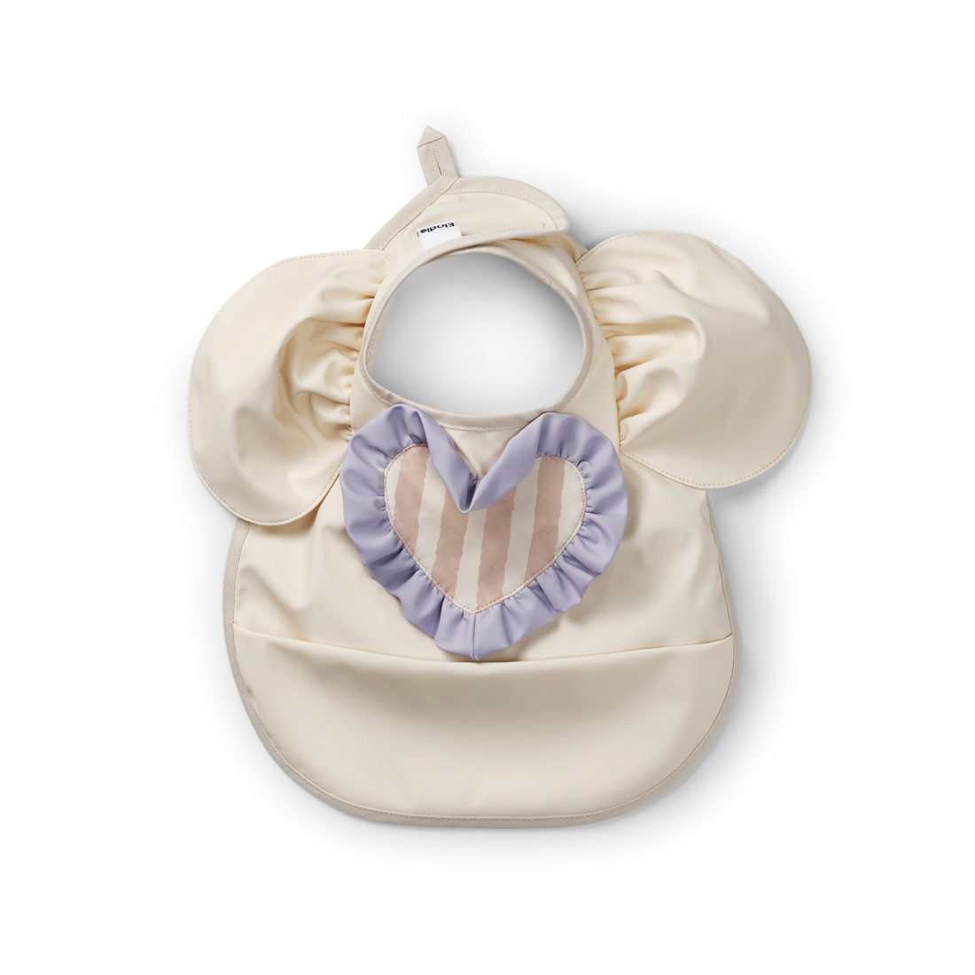 30400204208NA-Baby-bib- Oat-white-01 Elodie Siperak - Oat White - Image 1