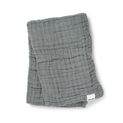 Elodie Višeslojna muslin dekica Deco Turquoise - 120X120