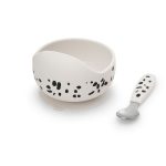 Elodie Set silikonska zdjelica i kašikica – Dalmatian Dots
