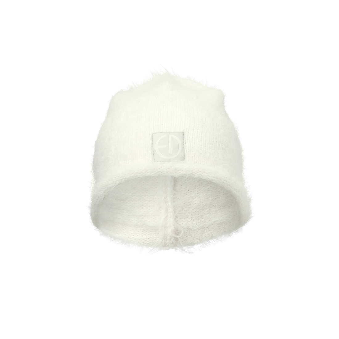 elodie plišana pletena kapa furry knit beanie, powder pink (copy) Elodie Plišana pletena kapa Furry Knit Beanie, Vanilla White - Image 1