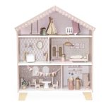 Label Label drvena kućica za lutke s namještajem – Pink - Image 3