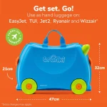Trunki dječiji kofer 3u1 – plavi Terrance - Image 3