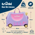 Trunki Glide dječiji kofer 3u1 – mačka Cassie Lilac - Image 12