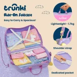 Trunki Glide dječiji kofer 3u1 – mačka Cassie Lilac - Image 2