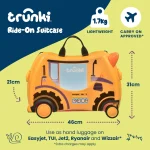 Trunki Glide dječiji kofer 3u1 – bager Doug Yellow - Image 12