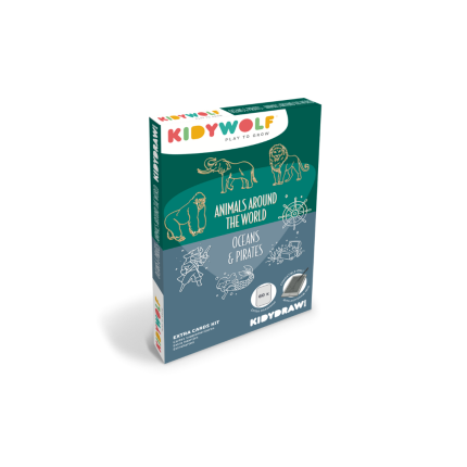 Kidywolf KIDYDRAW MINI dodatni set 60 kartica – Životinje svijeta
