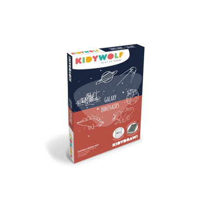 Kidywolf KIDYDRAW MINI dodatni set 60 kartica – Galaksija i dinosauri