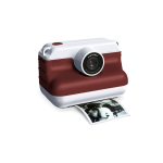 Kidywolf K-PRINT dječiji instant fotoaparat s termo printerom – Burgundy
