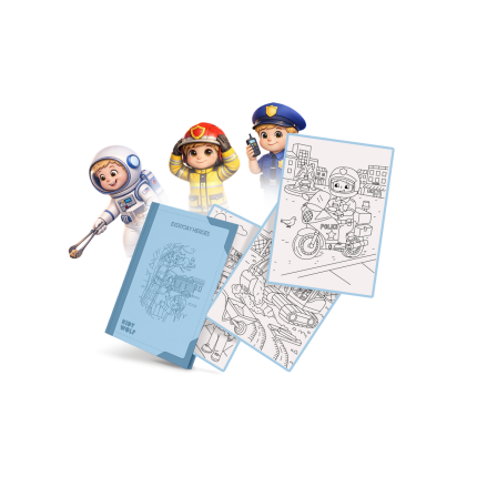 Kidywolf KIDYDRAW PAD dodatni set ilustracija – Svakodnevni heroji