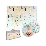 Family Nation Montessori sklopiva podloga za igru 2u1 Dino Friends – 180 × 150 cm