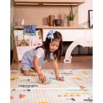 Family Nation Montessori sklopiva podloga za igru 2u1 Dino Friends – 180 × 150 cm