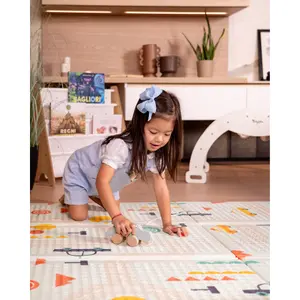 Family Nation Montessori sklopiva podloga za igru 2u1 Dino Friends – 180 × 150 cm
