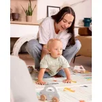 Family Nation Montessori sklopiva podloga za igru 2u1 Dino Friends – 180 × 150 cm
