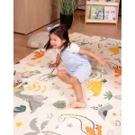Family Nation Montessori sklopiva podloga za igru 2u1 Dino Friends – 180 × 150 cm