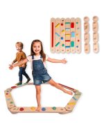 Family Nation Montessori drvena senzorna staza za ravnotežu – 14 dijelova