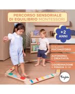 Family Nation Montessori drvena senzorna staza za ravnotežu – 14 dijelova