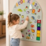 Family Nation MagneKids™ magnetna zidna tabla Luk 95 × 60 cm – Sage Green