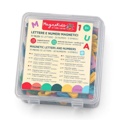 Family Nation MagneKids™ magnetna slova i brojevi Pastel – 77 dijelova