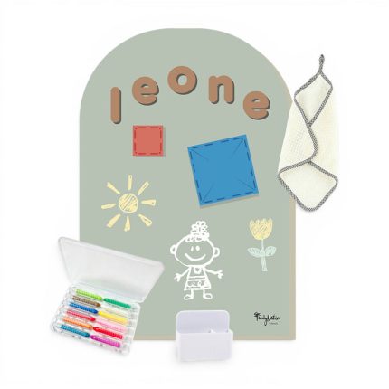 Family Nation MagneKids™ set krede bez prašine + krpa i magnetni držač – 12 kom