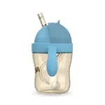 Neno Bebesito Blue – bočica sa slamkom i ručkama 240 ml (6m+) - Image 5